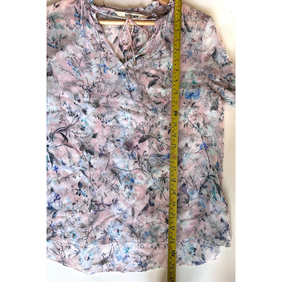 Ever New Floral Blouse Size 8 Pink - Picture 5 of 7